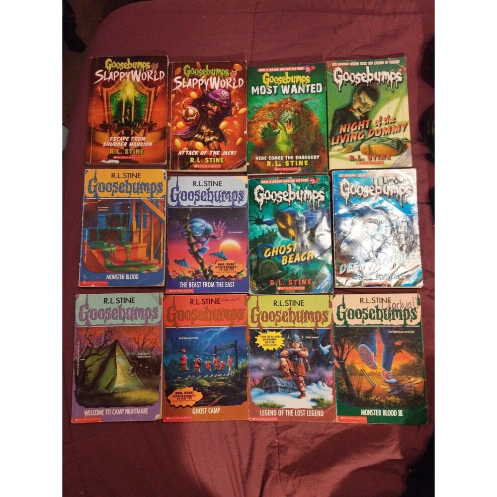 Vintage Lot of 12 Goosebumps Books - RL Stine